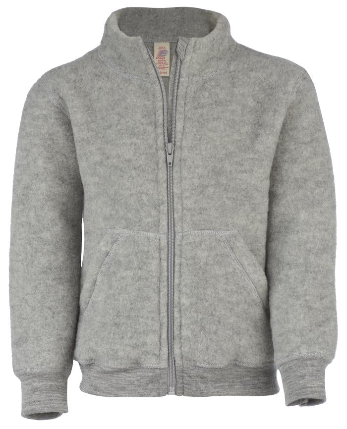 Engel Organic Merino Wool Fleece Jacket-zip
