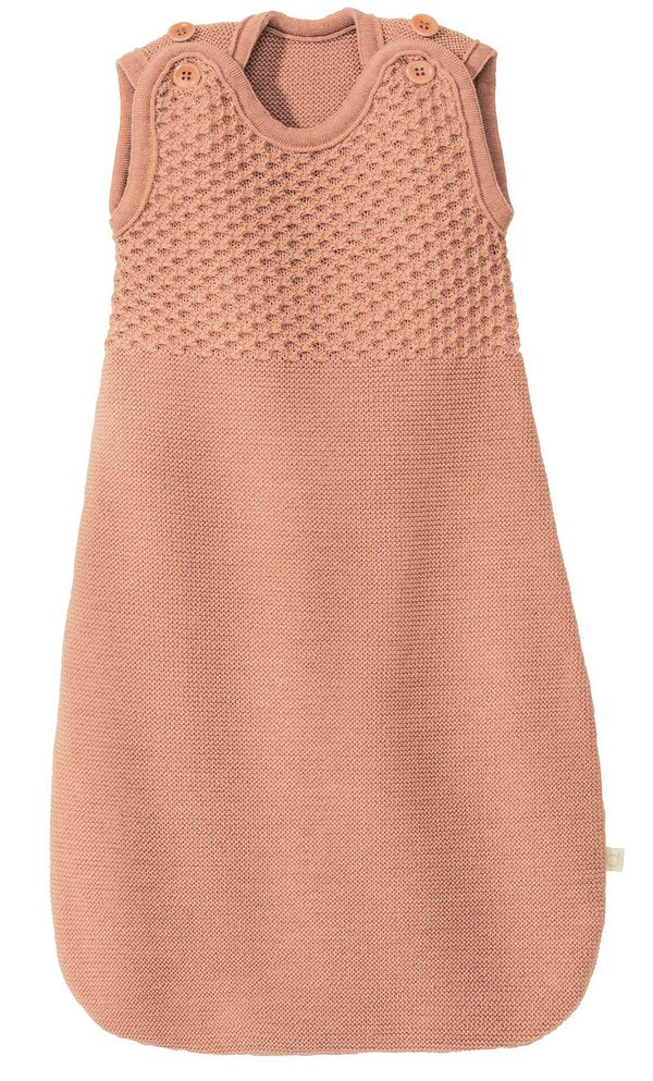 Disana Knitted Organic Wool Sleeveless Sleeping Bag – Flower Child - Main Image