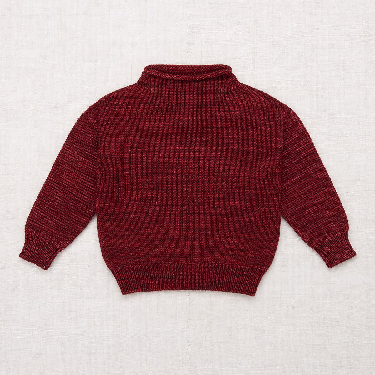 Aggie Mock Neck Sweater  Red Marl – smash.house.clothing
