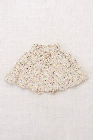 Misha & Puff FW24 Cable skating skirt confetti iris