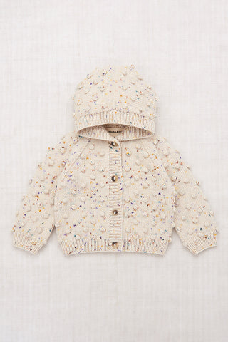 Misha & Puff FW24 Hooded Popcorn Cardigan