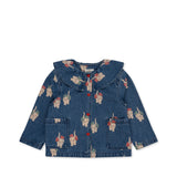 Konges Slojd magot denim shirt kitty bow