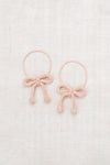 Misha & Puff Popcorn bow elastic set faded rose