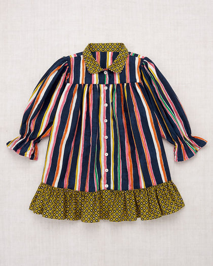 Misha & Puff Ingrid dress-moonlight watercolour stripe