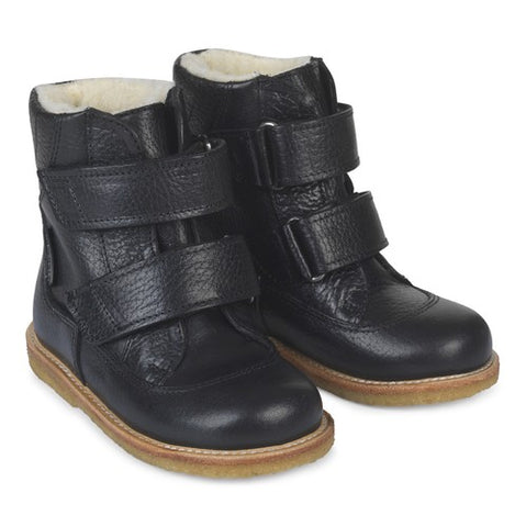 Angulus Tex Black Leather Boot