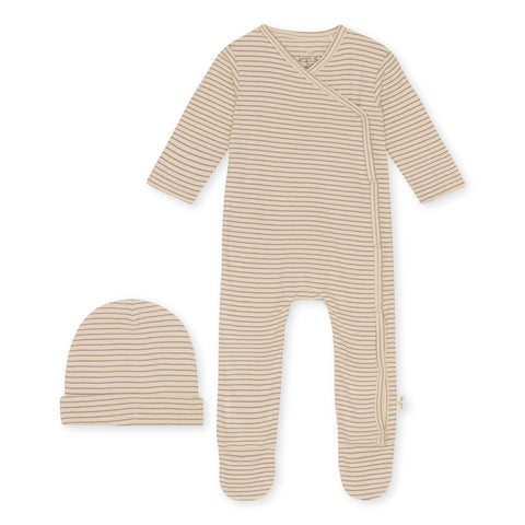 Konges Slojd Dio Footed Onesie and Beanie Set