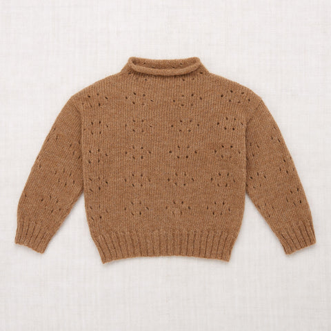 Misha & Puff Natural Alpaca Eyelet Pullover