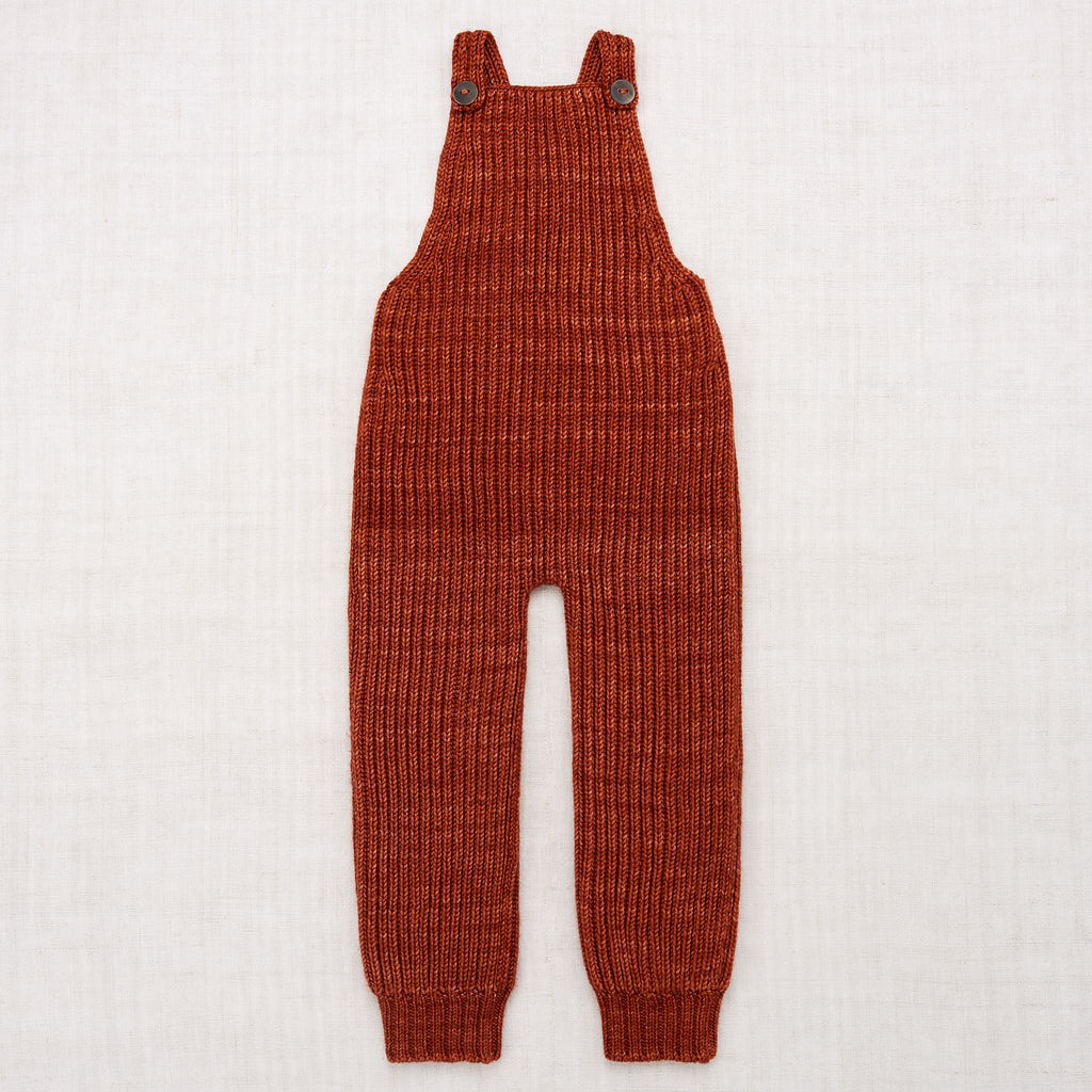 新品 3-4y Misha & Puff Henna Rib Overalls-