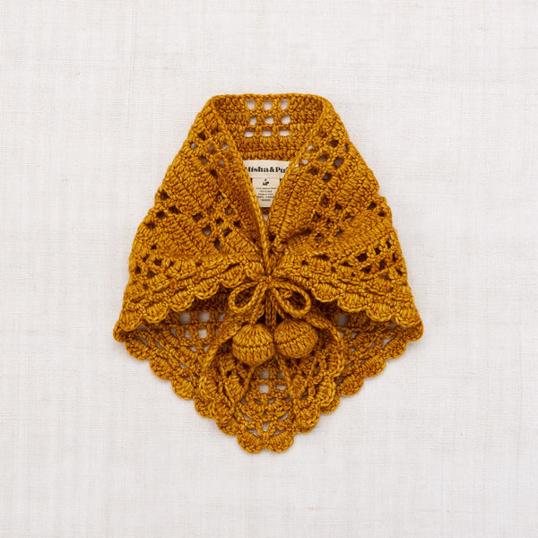 Misha and Puff Children’s Crochet Kerchief in deals Emerlad