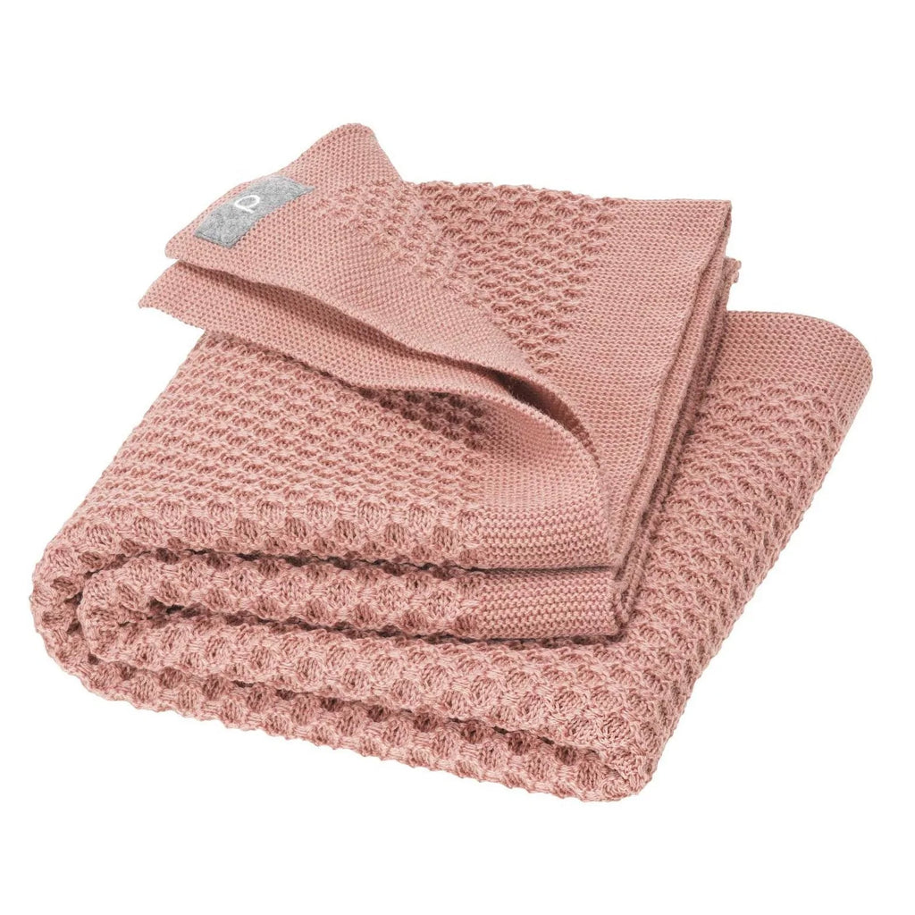 Disana Honeycomb Wool Baby Blanket Flower Child